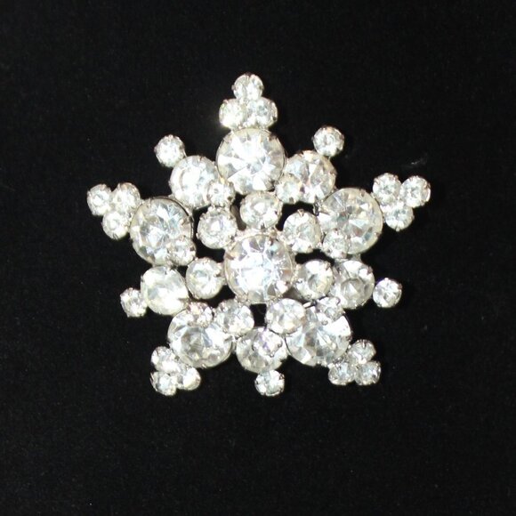 Source Unknown Jewelry - Mid Century Juliana Celestial Rhinestone Star Oversized  Brooch